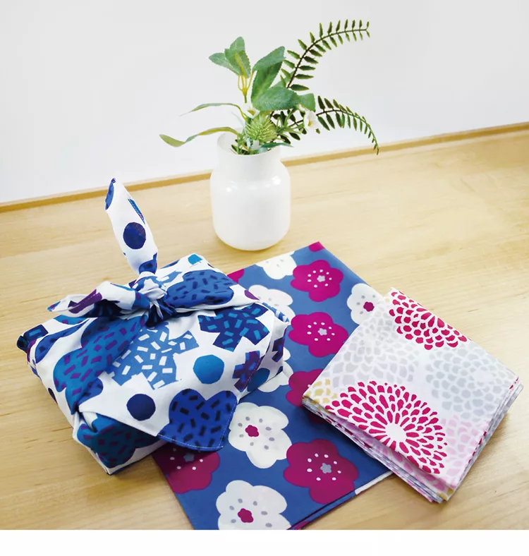 博客來 日本丸真sou Sou 京都新和風風呂敷萬用巾微笑花