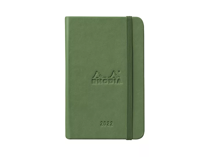 博客來 Rhodia 22日本限定手帳 A6週曆橫排 鼠尾草綠