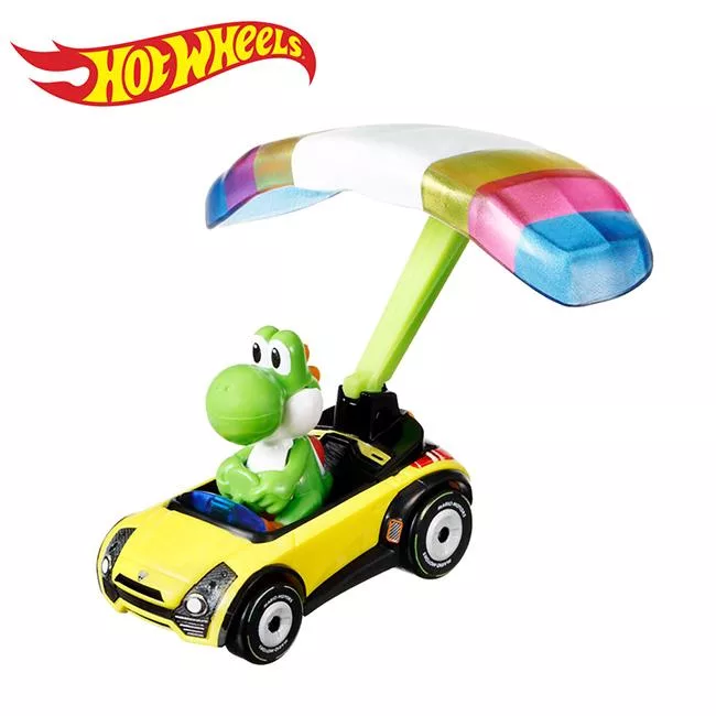 【正版授權】瑪利歐賽車 風火輪小汽車 滑翔翼系列 玩具車 超級瑪利/瑪利歐兄弟 - 耀西