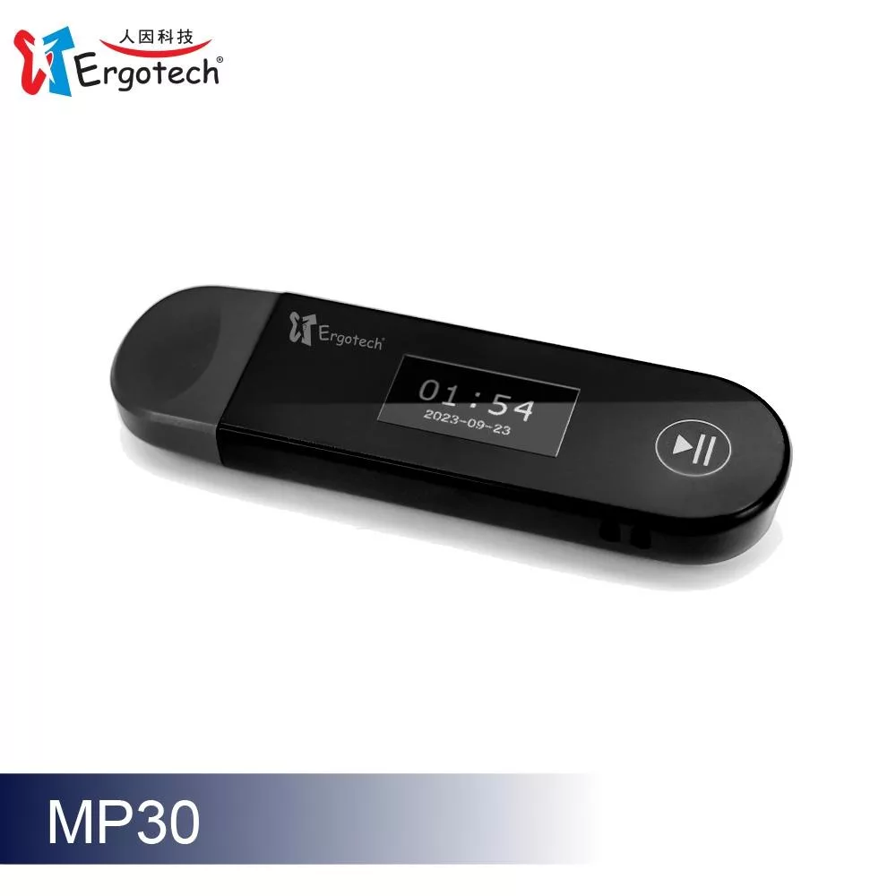 Ergotech人因科技 高音質藍牙音樂播放器 MP30K 黑色