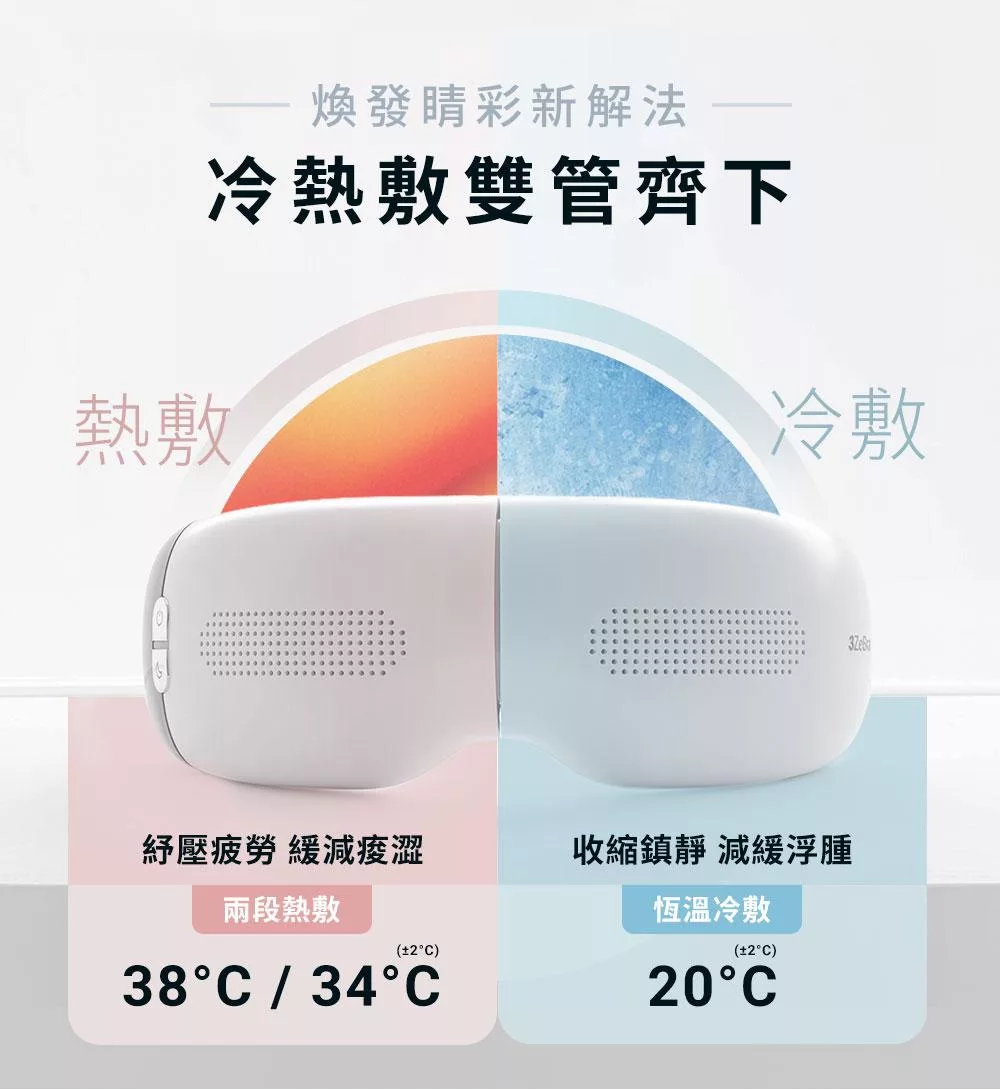 3ZeBra三隻斑馬 iCARE 按摩眼罩 - 詳情2