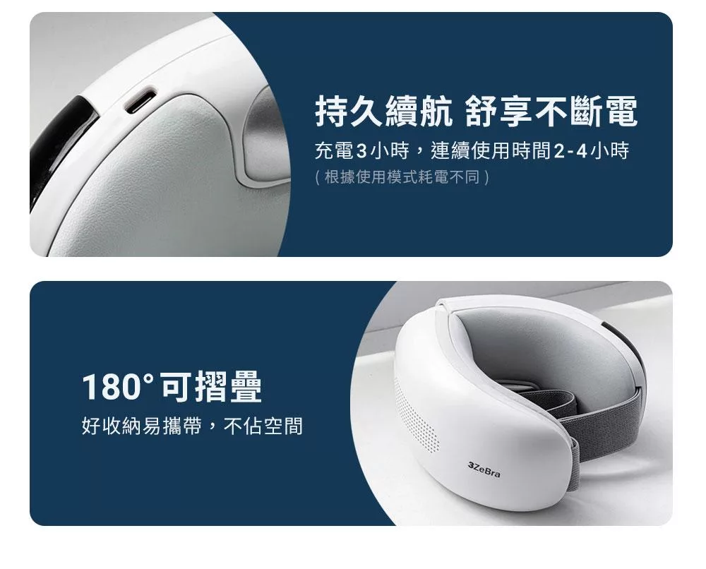 3ZeBra三隻斑馬 iCARE 按摩眼罩 - 詳情10