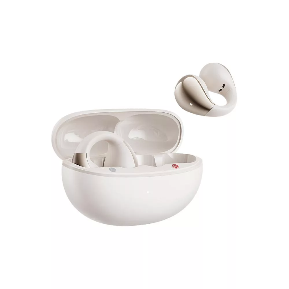 QCY Crossky C30 開放式真無線藍牙耳夾耳機|時尚不入耳 舒適更出色|WitsPer智選家 奶油白