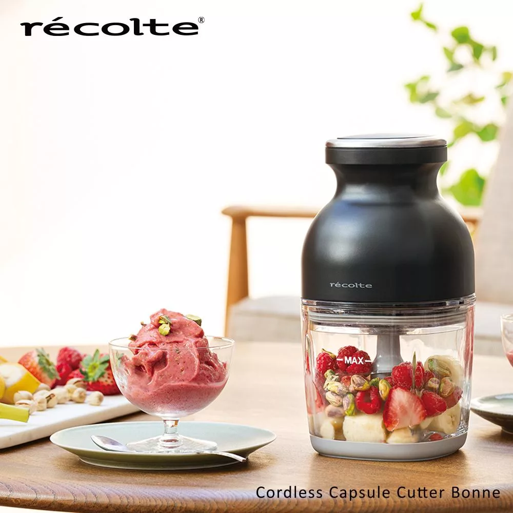recolte 日本麗克特Cordless Bonne 無線萬用調理機 RCP-7 經典黑