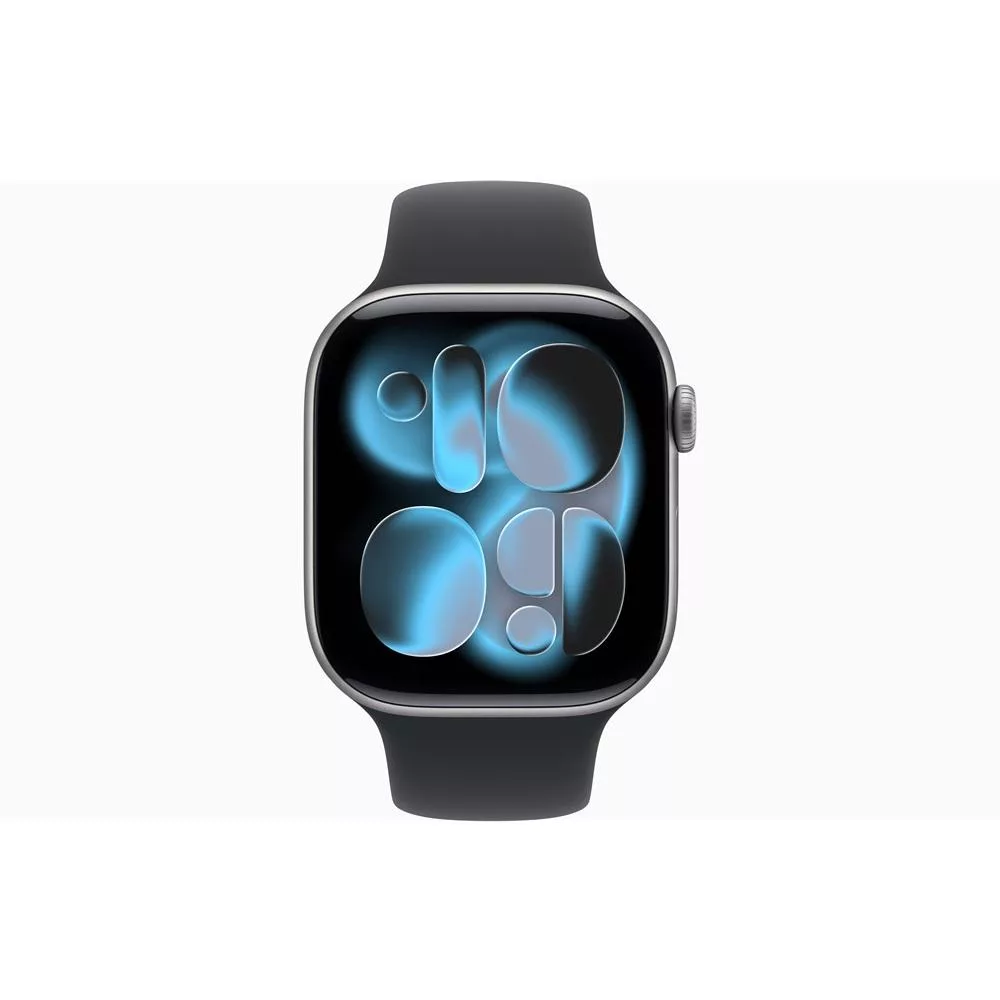 Apple Watch S11 GPS 46mm鋁金屬錶殼+運動型錶帶 太空灰錶殼+黑錶帶M/L