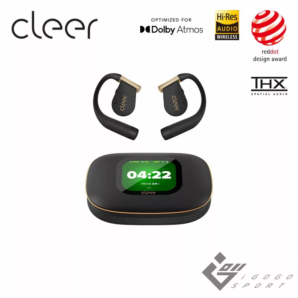 Cleer ARC 5 開放式AI真無線藍牙耳機(運動版) 曜金黑