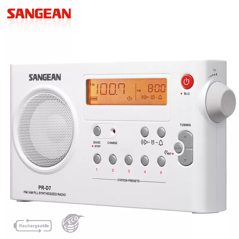 山進收音機SANGEAN-調頻/調幅數位式充電收音機(PR-D7)