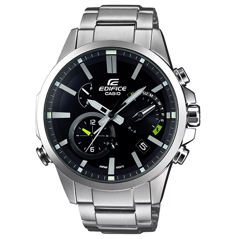 CASIO EDIFICE 極限速度太陽能藍牙賽車錶-EQB-700D-1ADR