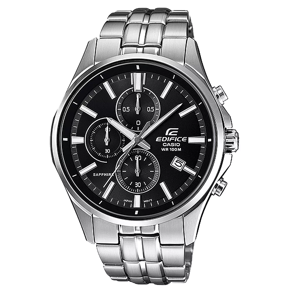 CASIO EDIFICE   秘密任務三眼賽車腕錶-EFB-530D-1AVUDR