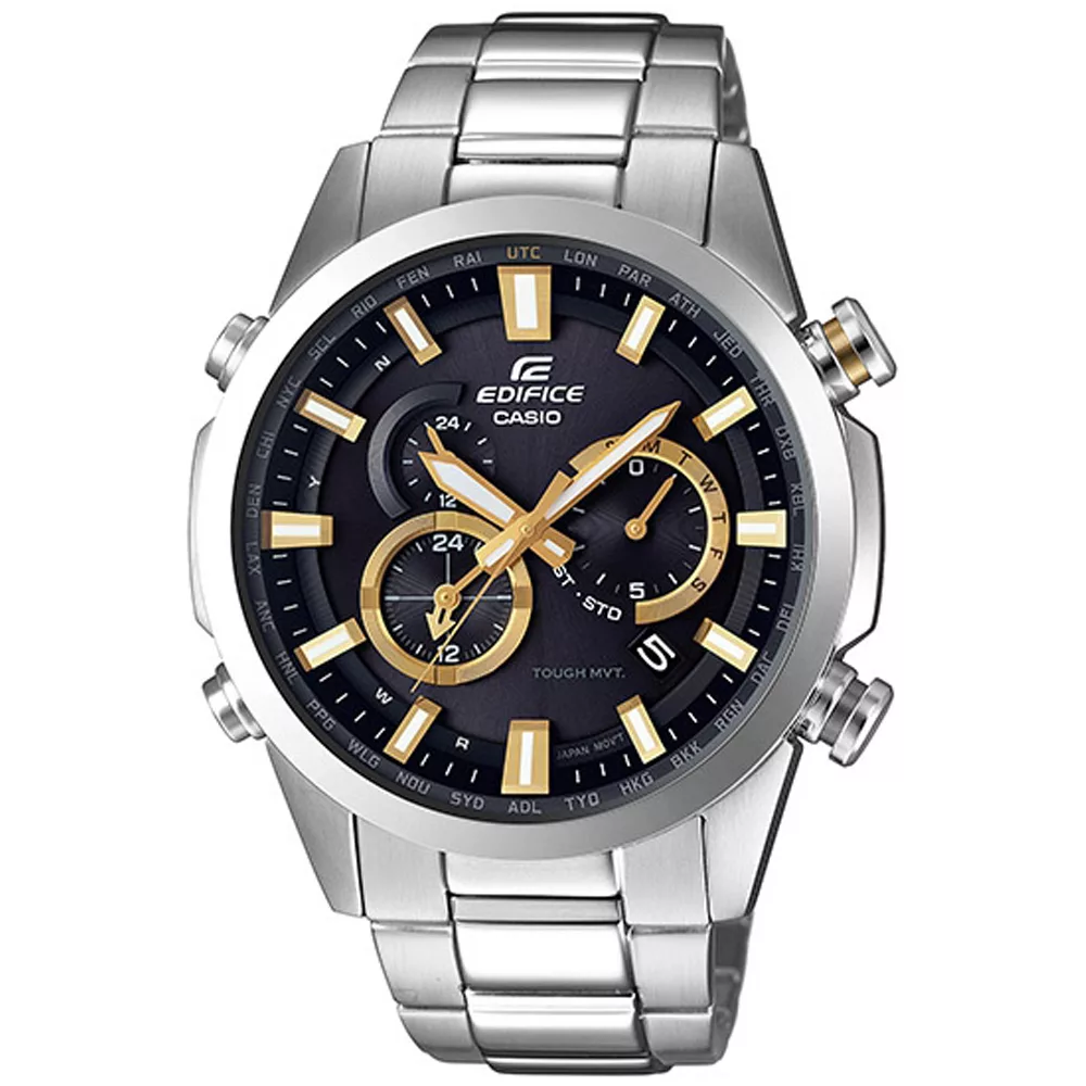 CASIO EDIFICE 越野極限太陽能電波腕錶-EQW-T640YD-1A9DR