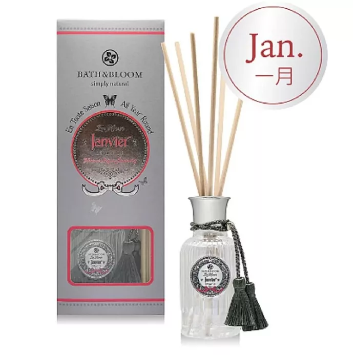 Bath & Bloom 蝶舞四季繽紛擴香精禮盒100ml (12種月份香氣)1月榮耀來臨