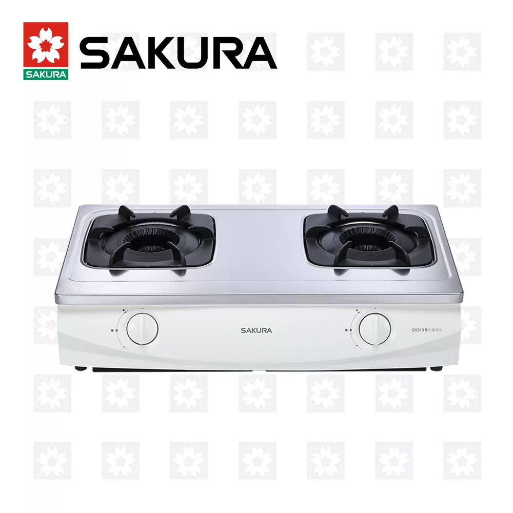 【櫻花牌】雙內焰安全台爐 G-5513S（天然瓦斯）限北北基桃中高配送
