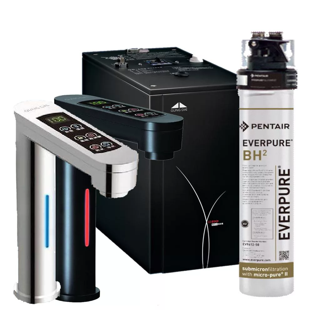 宮黛觸控式櫥下型雙溫飲水機GD-600科技銀