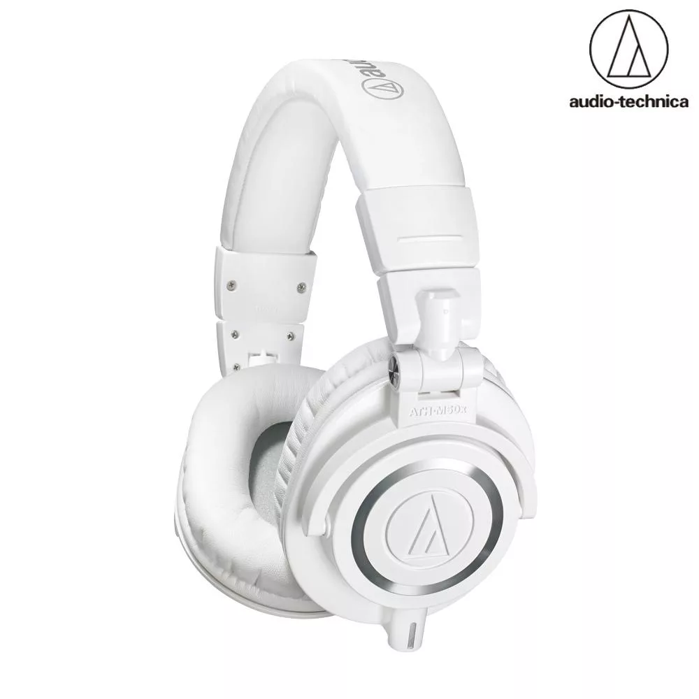 鐵三角 ATH-M50x 白色 專業監聽 頭戴式耳機- 白色