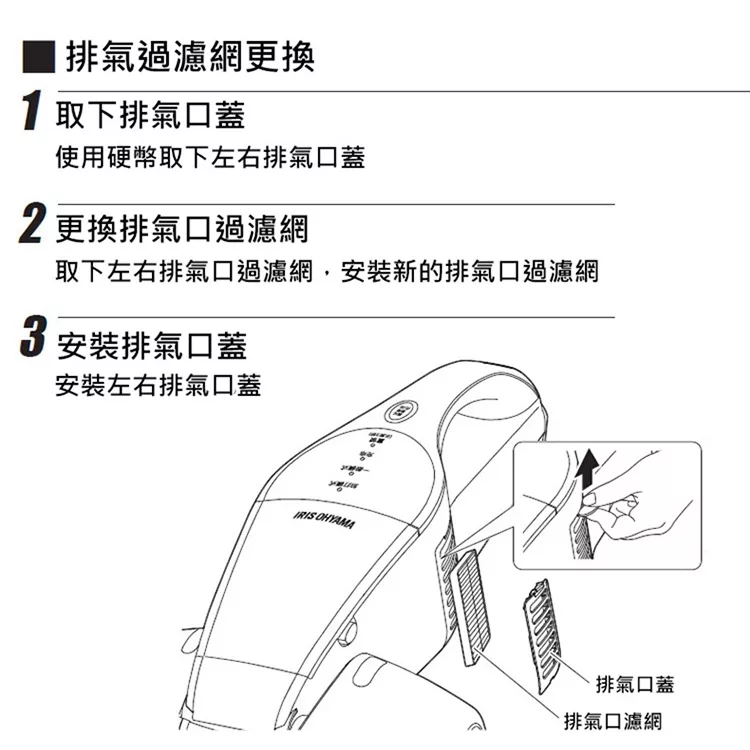 博客來 日本iris Ic Fdc1紫外線殺菌除蟎機hepa過濾網 4入 Cf Fh1