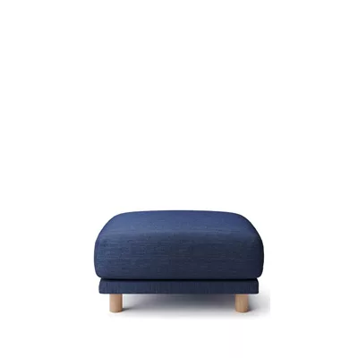 [MUJI無印良品]聚氨酯獨立筒沙發凳套/ 棉丹寧/藍色