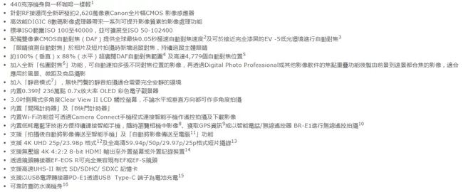 Canon佳能 EOS RP - 詳情2