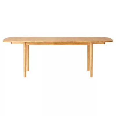[MUJI無印良品]無垢材橢圓餐桌/摺疊加長140-220 /橡木