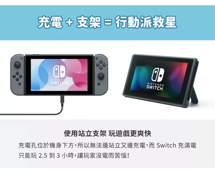 博客來 Switcheasy Powerpack Switch任天堂收納隨身包 任天堂收納包 黑灰