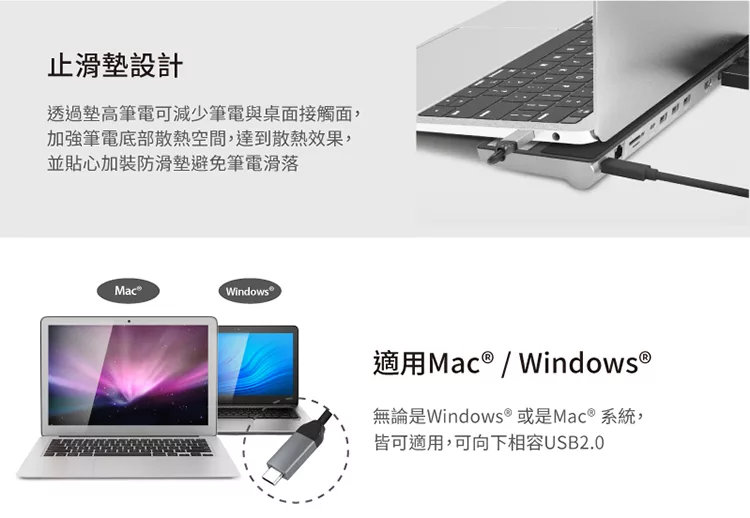 博客來 J5create Usb3 1 Type C 13合1充電傳輸3螢幕顯示多功能集線器 Jcd543