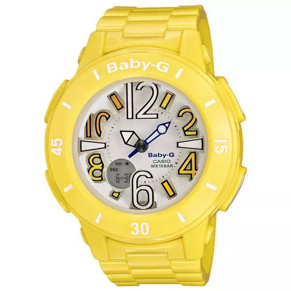 CASIO BABY-G 斑瀾仲夏時尚運動腕錶(黃)