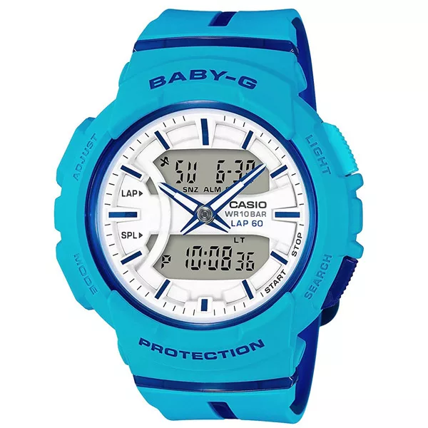 CASIO BABY-G 熱情跑速運動女錶-BGA-240L-2A2DR