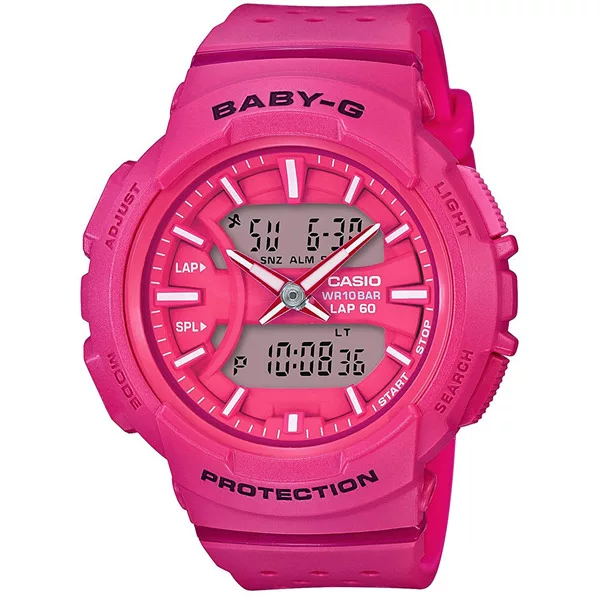 CASIO BABY-G 熱情跑速運動女錶-BGA-240-4ADR