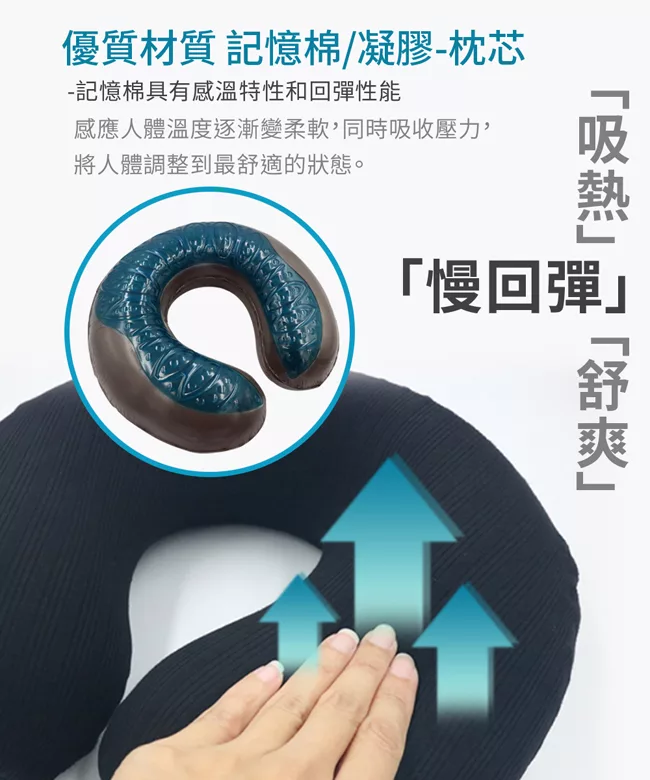 博客來 旅行用u型首枕 頭枕 頸枕