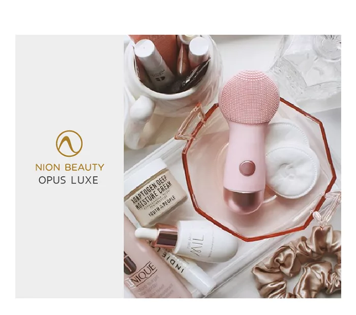 Nion Beauty - Opus Luxe 雙效負離子按摩潔面儀/洗臉機-粉色