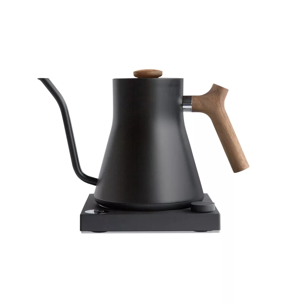 【FELLOW】STAGG EKG 電子溫控手沖壺600ml 磨砂黑-木把升級款(黑胡桃木)