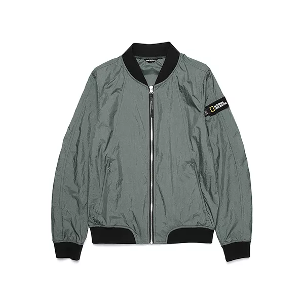 博客來 National Geographic 女w Bomber Jkt 飛行夾克90鋼灰色