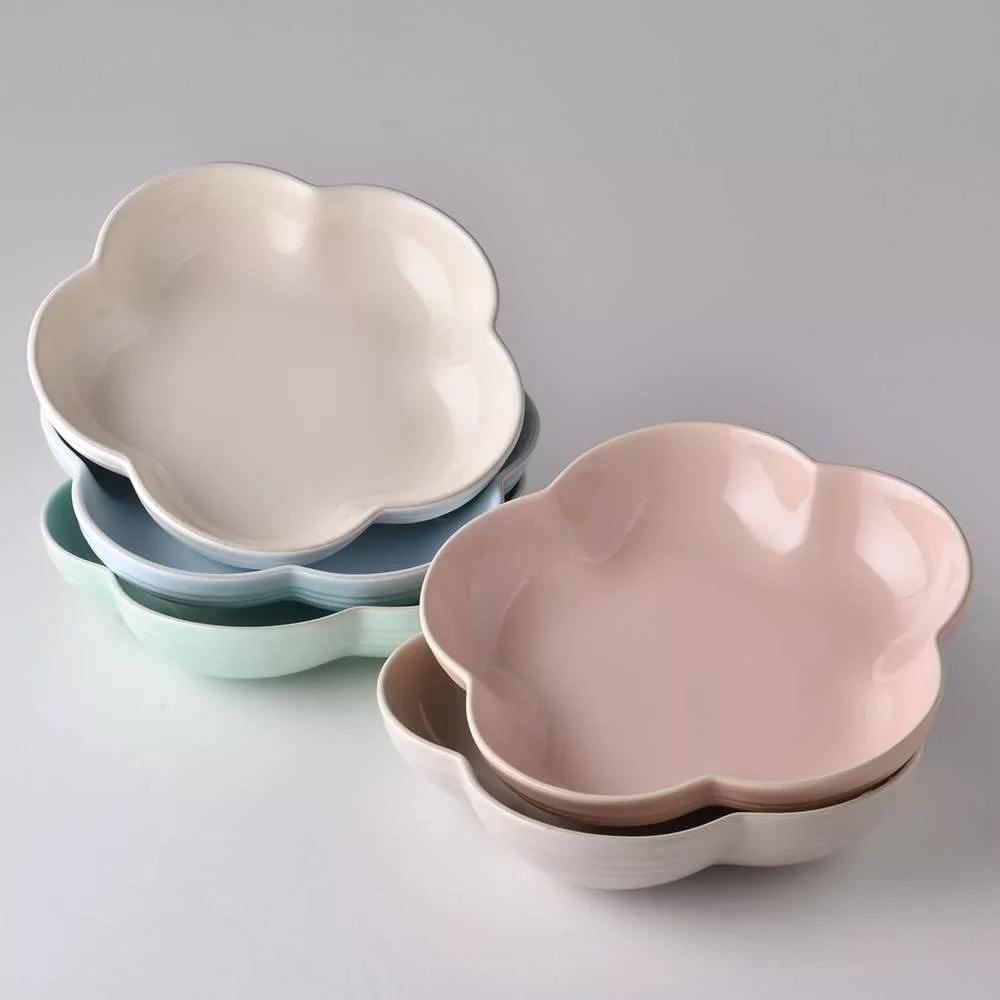 博客來 Le Creuset 花型深盤cm 5入