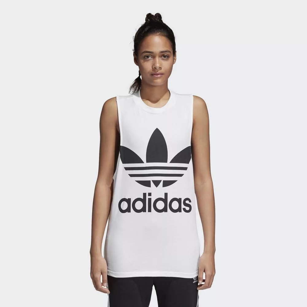 Adidas 女 TREFOIL TANK 背心 CE5580 34 白