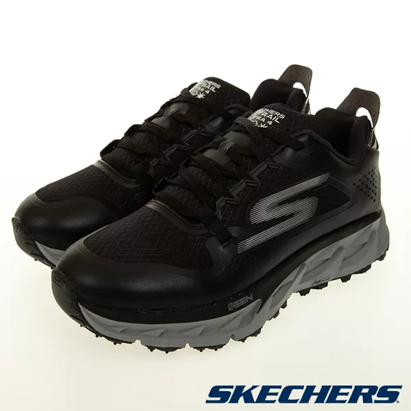 Skechers 男慢跑系列 GOTRAIL ULTRA 4 GO DRI 防水 慢跑鞋 246030BKGY US10.5 黑