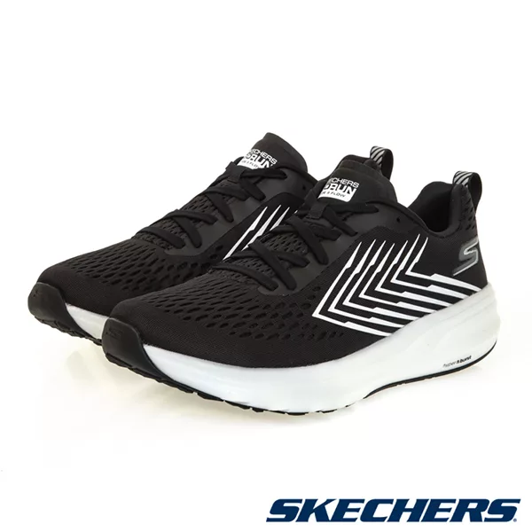 Skechers 男慢跑系列 GORUN RIDE 8 FLOW 慢跑鞋 220218BKW US10 黑白