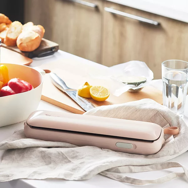 Lisscode 鮮食小封 無線真空保鮮機 夕陽粉 台灣製造 (LC-002)