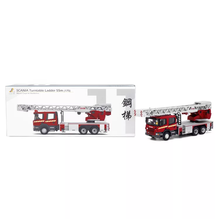 博客來 Tiny 微影mc Scania 消防處旋轉台鋼梯車55米1 76 台灣代理版