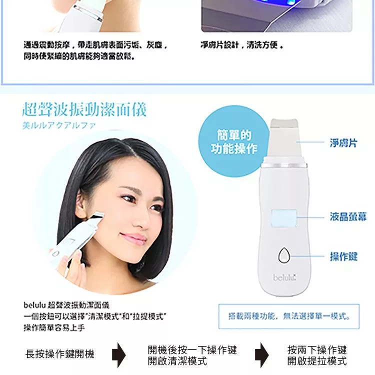 Belulu美露露 超聲波振動潔面儀 - 詳情7