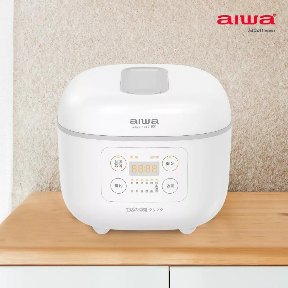 AIWA 愛華 4L 八人份微電腦多功能電子鍋 RC-8 白色