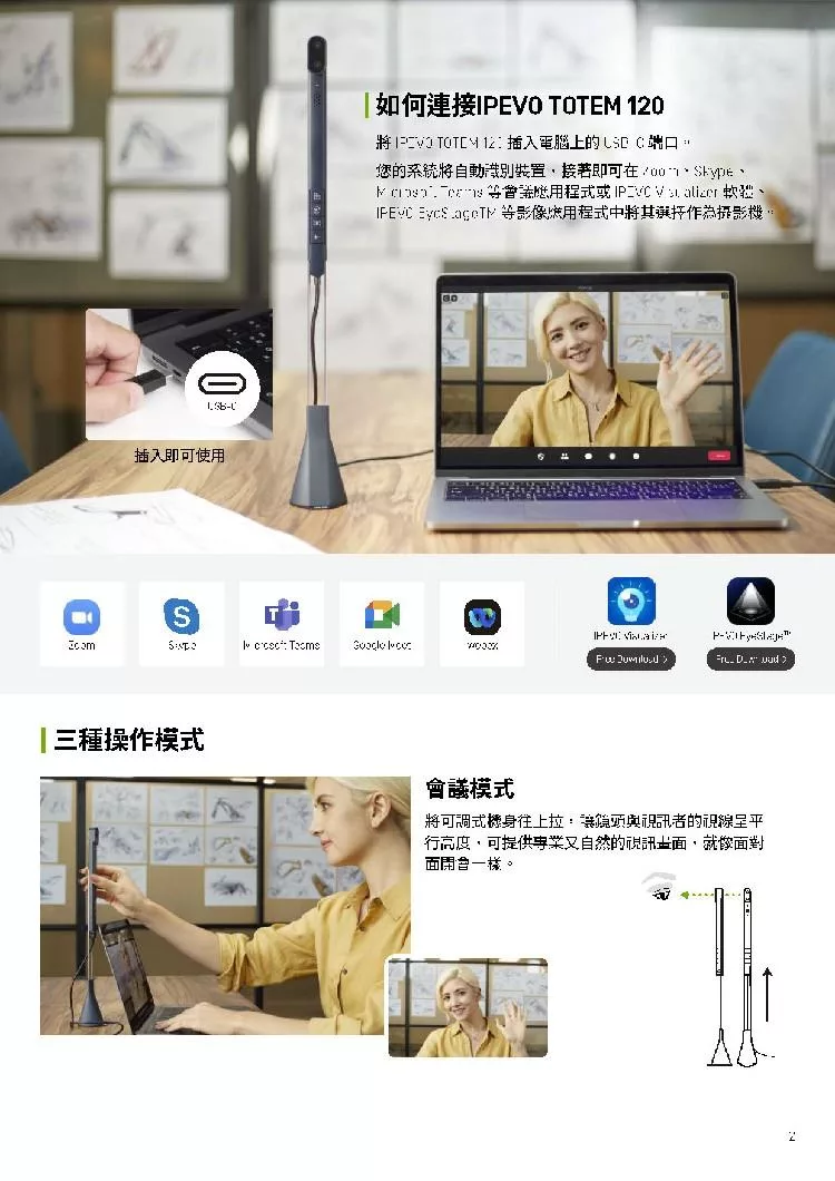 IPEVO愛比 Totem 120 - 詳情1