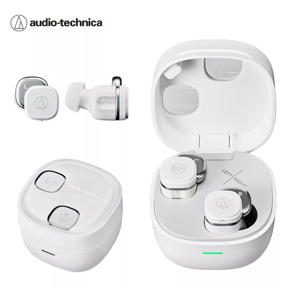 鐵三角 ATH-SQ1TW2 真無線耳機 白色 白色