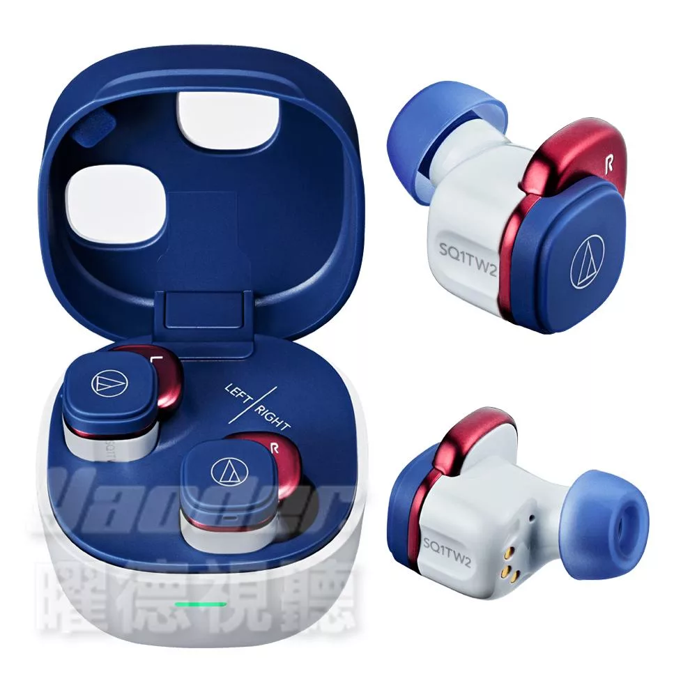 鐵三角 ATH-SQ1TW2 低延遲真無線耳機 紺紅色