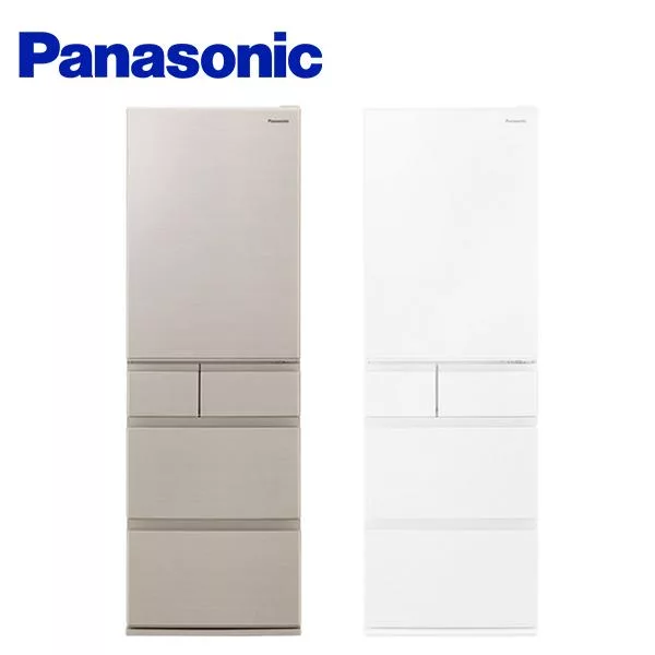 Panasonic 國際牌 日製五門406L變頻鋼板冰箱 NR-E417XT 含基本安裝+舊機回收  晶鑽白(W1)