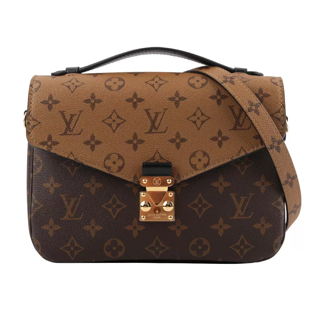 LV Monogram Pochette Metis 雙色郵差包 M44876 (棕色)
