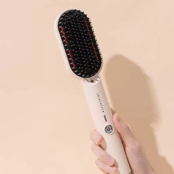 ROOMMI Glossy 電熱直髮梳 - 奶油黃