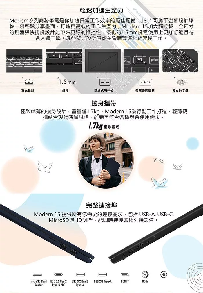 MSI微星 Modern B13M-012TW - 詳情1