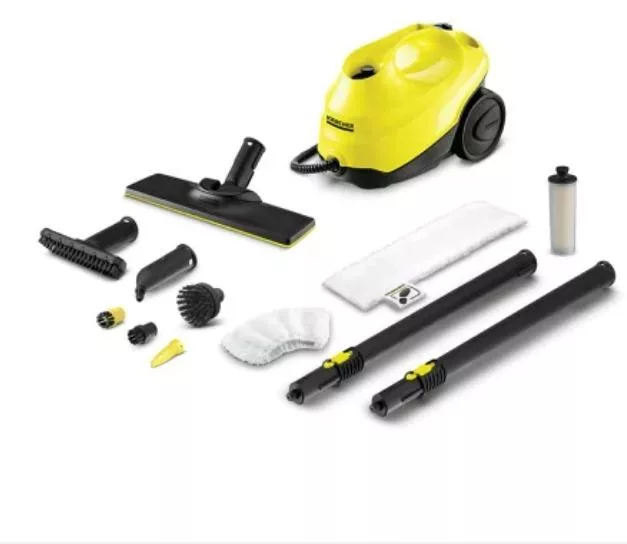 德國 KARCHER 凱馳 SC3 EasyFix 快拆式地板刷頭 蒸氣清洗機 黃