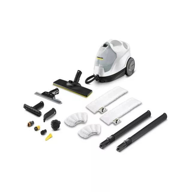 德國 KARCHER 凱馳 SC4 EasyFix  快拆式地板刷頭  蒸氣清洗機 白