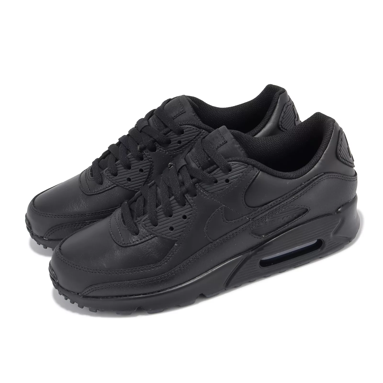 Nike 休閒鞋 Air Max 90 LTR 黑 男鞋 氣墊 皮革 復古 經典 CZ5594-001