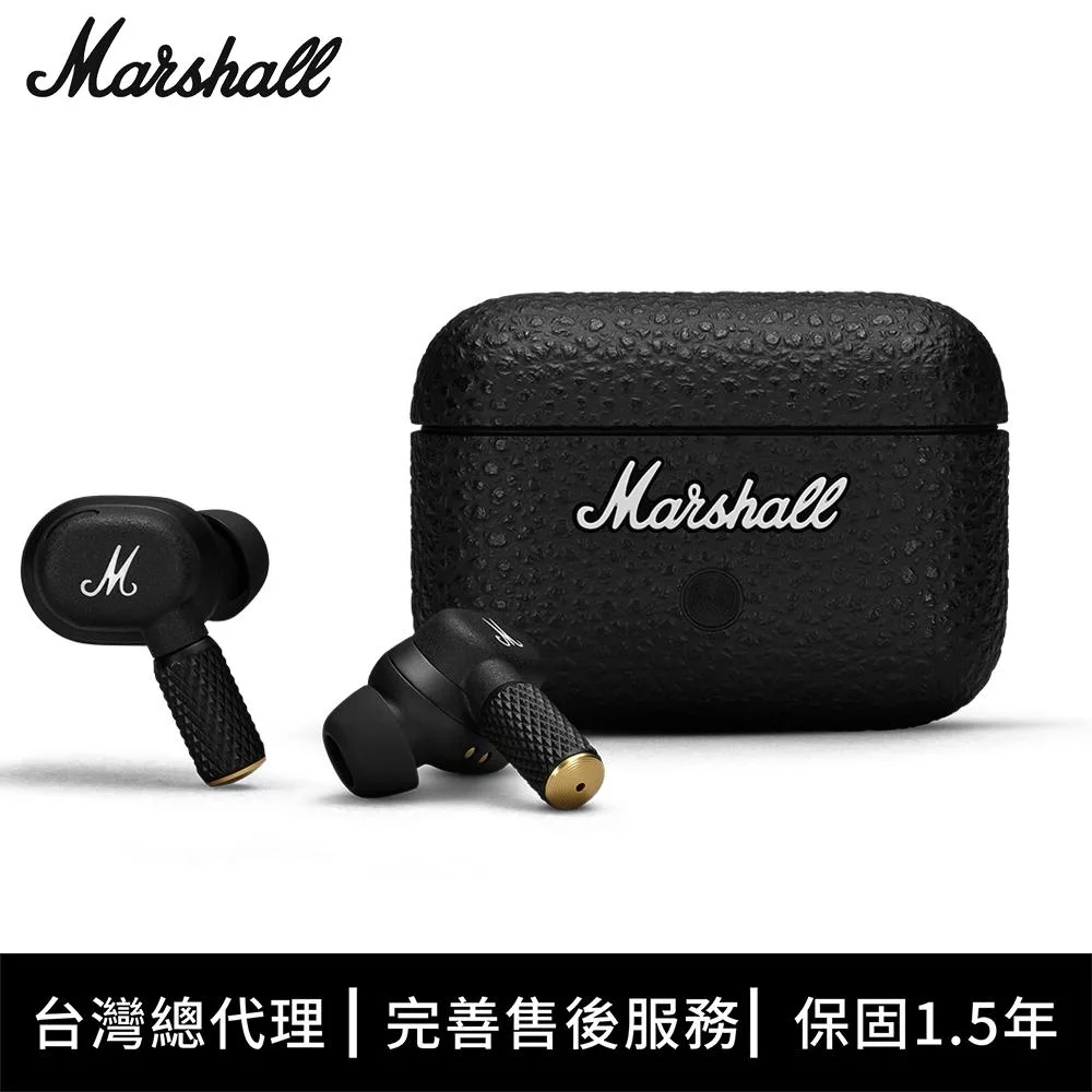 Marshall Motif II A.N.C. 真無線藍牙耳機 - 經典黑